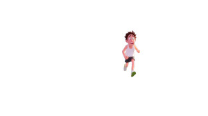 Exhausted Marathon Runner Vinyl Car Decal Sticker – Waterproof & UV-Resistant 8"