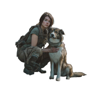 Soldier With Dog Vinyl Car Decal Sticker – Waterproof & UV-Resistant 8"