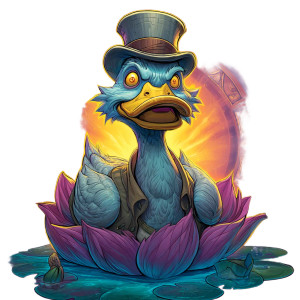 Dapper Duck Anime Vinyl Car Decal Sticker – Waterproof & UV-Resistant 8"