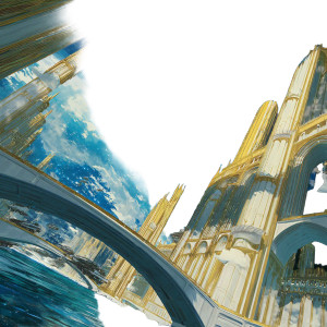 Space Cathedral Orbiting Vinyl Car Decal Sticker – Waterproof & UV-Resistant 8"