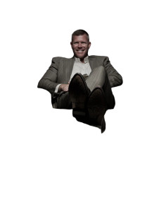 Wealthy Businessman Smiling Vinyl Car Decal Sticker – Waterproof & UV-Resistant 8"