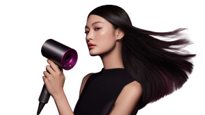 Dyson Hair Dryer Ad Vinyl Car Decal Sticker – Waterproof & UV-Resistant 8"