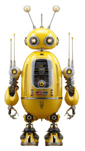 Robot Chaos Vinyl Car Decal Sticker – Waterproof & UV-Resistant 8"