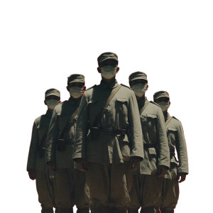 Gray Soldiers Formation Vinyl Car Decal Sticker – Waterproof & UV-Resistant 8"