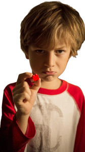 Boy With Lego Vinyl Car Decal Sticker – Waterproof & UV-Resistant 8"