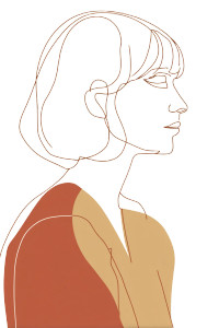 Matisse-Inspired Woman V3 Vinyl Car Decal Sticker – Waterproof & UV-Resistant 8"