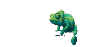 Grumpy Jungle Chameleon Vinyl Car Decal Sticker – Waterproof & UV-Resistant 8"