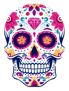 Colorful Sugar Skull Vinyl Car Decal Sticker – Waterproof & UV-Resistant 8" Colorful Sugar Skull Vinyl Car Decal Sticker – Waterproof & UV-Resistant 8"