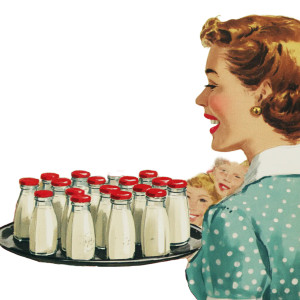 Retro Milk Ad Vinyl Car Decal Sticker – Waterproof & UV-Resistant 8"