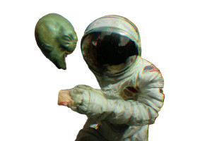 Astronaut Vs Alien V2 Vinyl Car Decal Sticker – Waterproof & UV-Resistant 8" Astronaut Vs Alien V2 Vinyl Car Decal Sticker – Waterproof & UV-Resistant 8"