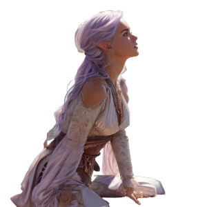 Elven Sailor Vinyl Car Decal Sticker – Waterproof & UV-Resistant 8"