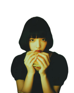 Idol With Hamburger Vinyl Car Decal Sticker – Waterproof & UV-Resistant 8"