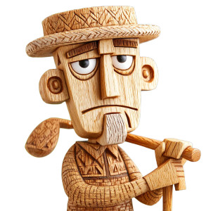 Tiki Golfer Vinyl Car Decal Sticker – Waterproof & UV-Resistant 8"