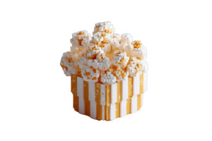 Minecraft Popcorn Bucket Vinyl Car Decal Sticker – Waterproof & UV-Resistant 8"