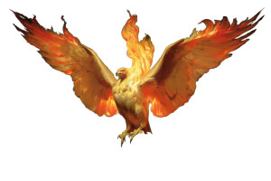 Phoenix Of Fire Vinyl Car Decal Sticker – Waterproof & UV-Resistant 8"