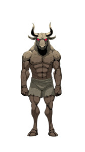 Minotaur In Corridor Vinyl Car Decal Sticker – Waterproof & UV-Resistant 8"
