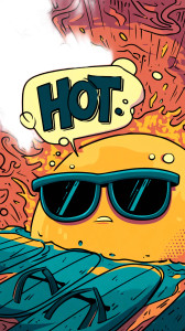 Angry Sunbathing Cartoon Vinyl Car Decal Sticker – Waterproof & UV-Resistant 8" Angry Sunbathing Cartoon Vinyl Car Decal Sticker – Waterproof & UV-Resistant 8"