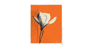 White Flower Vector Vinyl Car Decal Sticker – Waterproof & UV-Resistant 8"