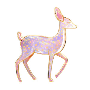 Pastel Spotted Deer Vinyl Car Decal Sticker – Waterproof & UV-Resistant 8"