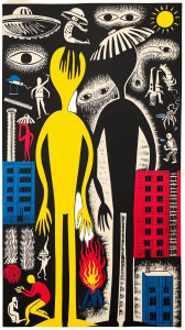 Alien Human Dance Vinyl Car Decal Sticker – Waterproof & UV-Resistant 8"