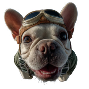 Skydiving Bulldog Vinyl Car Decal Sticker – Waterproof & UV-Resistant Skydiving Bulldog Vinyl Car Decal Sticker – Waterproof & UV-Resistant