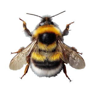 Fluffy Bumblebee Vinyl Car Decal Sticker – Waterproof & UV-Resistant 8"