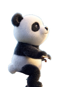 Panda On Bicycle Vinyl Car Decal Sticker – Waterproof & UV-Resistant 8"