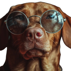 Dog In Sunglasses Vinyl Car Decal Sticker – Waterproof & UV-Resistant 8"