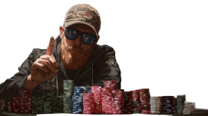 Poker Player Gesture Vinyl Car Decal Sticker – Waterproof & UV-Resistant 8"