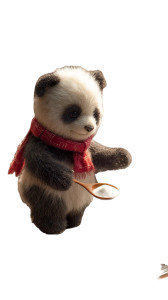 Baby Panda Cooking Vinyl Car Decal Sticker – Waterproof & UV-Resistant 8"