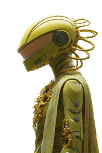 Sunflower Power Ranger Vinyl Car Decal Sticker – Waterproof & UV-Resistant 8"