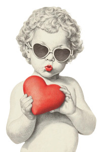 Cherubic Cupid Sketch Vinyl Car Decal Sticker – Waterproof & UV-Resistant 8"