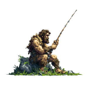 Pixel Caveman Fishing Vinyl Car Decal Sticker – Waterproof & UV-Resistant 8" Pixel Caveman Fishing Vinyl Car Decal Sticker – Waterproof & UV-Resistant 8"