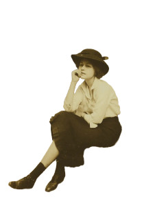 Vintage Paris Woman Vinyl Car Decal Sticker – Waterproof & UV-Resistant 8"