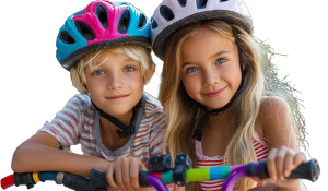 Happy Cycling Kids Vinyl Car Decal Sticker – Waterproof & UV-Resistant 8"