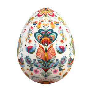 Decorated Easter Egg V3 Vinyl Car Decal Sticker – Waterproof & UV-Resistant 8"