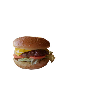 1950'S Diner Burger Vinyl Car Decal Sticker – Waterproof & UV-Resistant 8"
