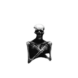 Minimalist Skeleton Symbol Vinyl Car Decal Sticker – Waterproof & UV-Resistant 8"