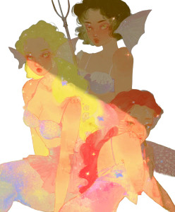 Mermaids In Cove Vinyl Car Decal Sticker – Waterproof & UV-Resistant 8"