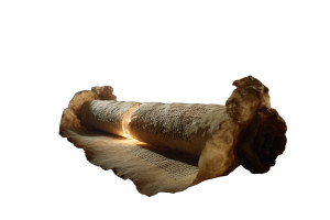 Ancient Hebrew Scroll Vinyl Car Decal Sticker – Waterproof & UV-Resistant 8"