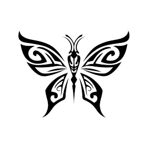 Totem Butterfly Logo Vinyl Car Decal Sticker – Waterproof & UV-Resistant 8"