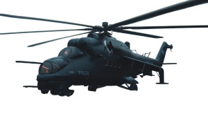 Police Hind Helicopter Vinyl Car Decal Sticker – Waterproof & UV-Resistant 8"