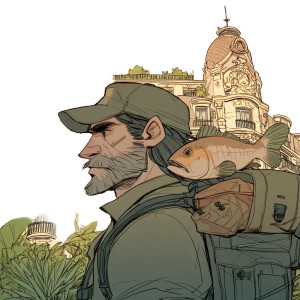 Jester On Fish V2 Vinyl Car Decal Sticker – Waterproof & UV-Resistant 8"