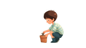 Planting Trees Vinyl Car Decal Sticker – Waterproof & UV-Resistant 8"