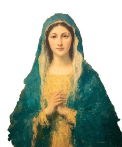 Holy Mary V2 Vinyl Car Decal Sticker – Waterproof & UV-Resistant 8"