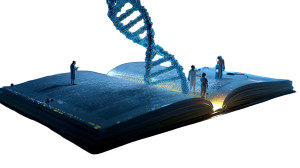 Glowing Dna Book Vinyl Car Decal Sticker – Waterproof & UV-Resistant 8"