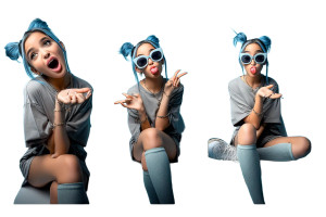 Blue Hair Girl V2 Vinyl Car Decal Sticker – Waterproof & UV-Resistant 8" Blue Hair Girl V2 Vinyl Car Decal Sticker – Waterproof & UV-Resistant 8"