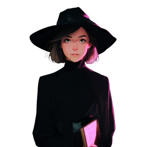 Modern Witch Vinyl Car Decal Sticker – Waterproof & UV-Resistant 8"