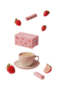 Flying Strawberry Cream Box Vinyl Car Decal Sticker – Waterproof & UV-Resistant 8"