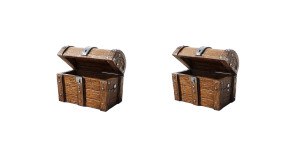 Identical Treasure Chests Vinyl Car Decal Sticker – Waterproof & UV-Resistant 8"